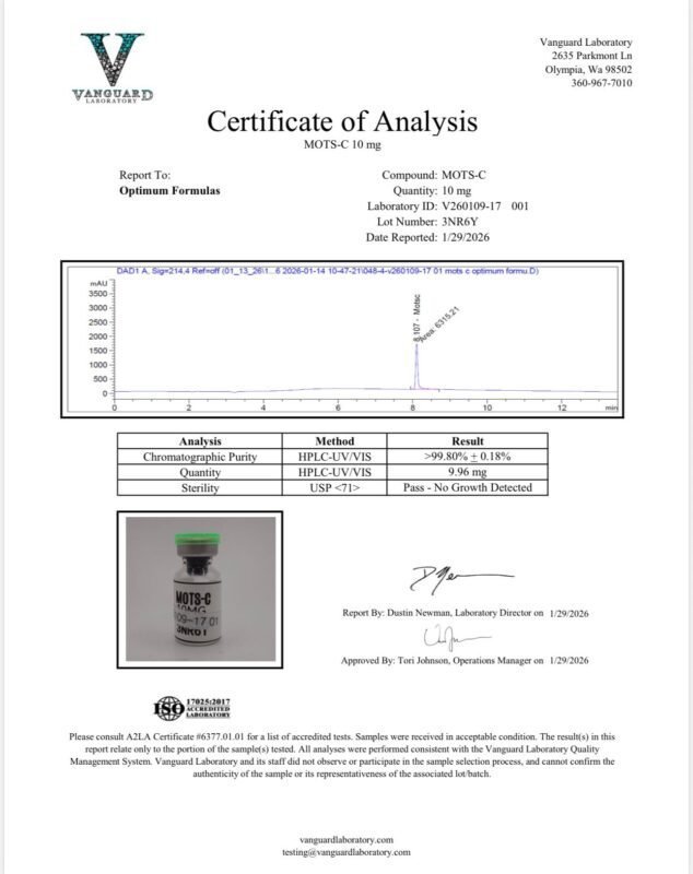 Detection report 2 of 6 for MOTS-C